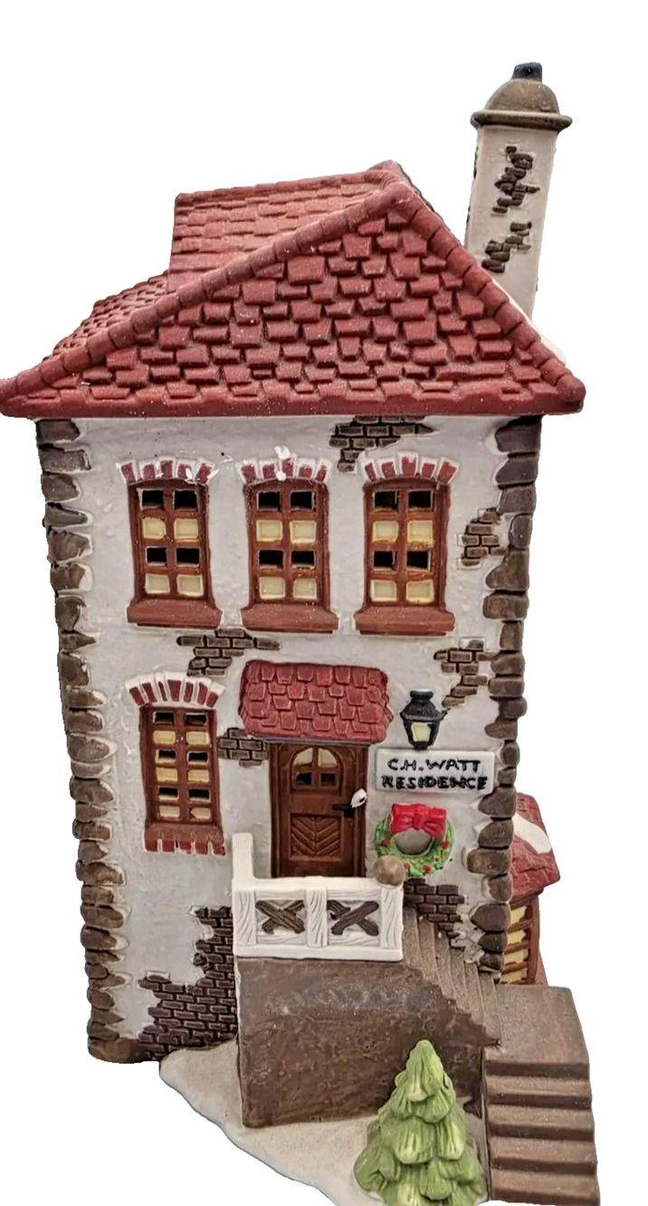 Dept 56 "C. H. Watt Physician 5568-9 Dicken's Village Series 1990 NO Light